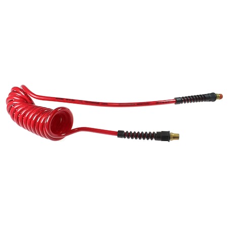 Flexcoil 1/4 ID X 5’ 1/4 MPT Rigid X Swivel Red